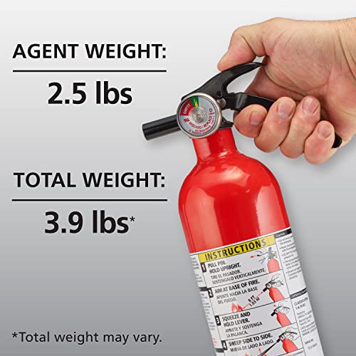 Kidde FA110 Multi Purpose Fire Extinguisher 1A10BC, 1 Pack