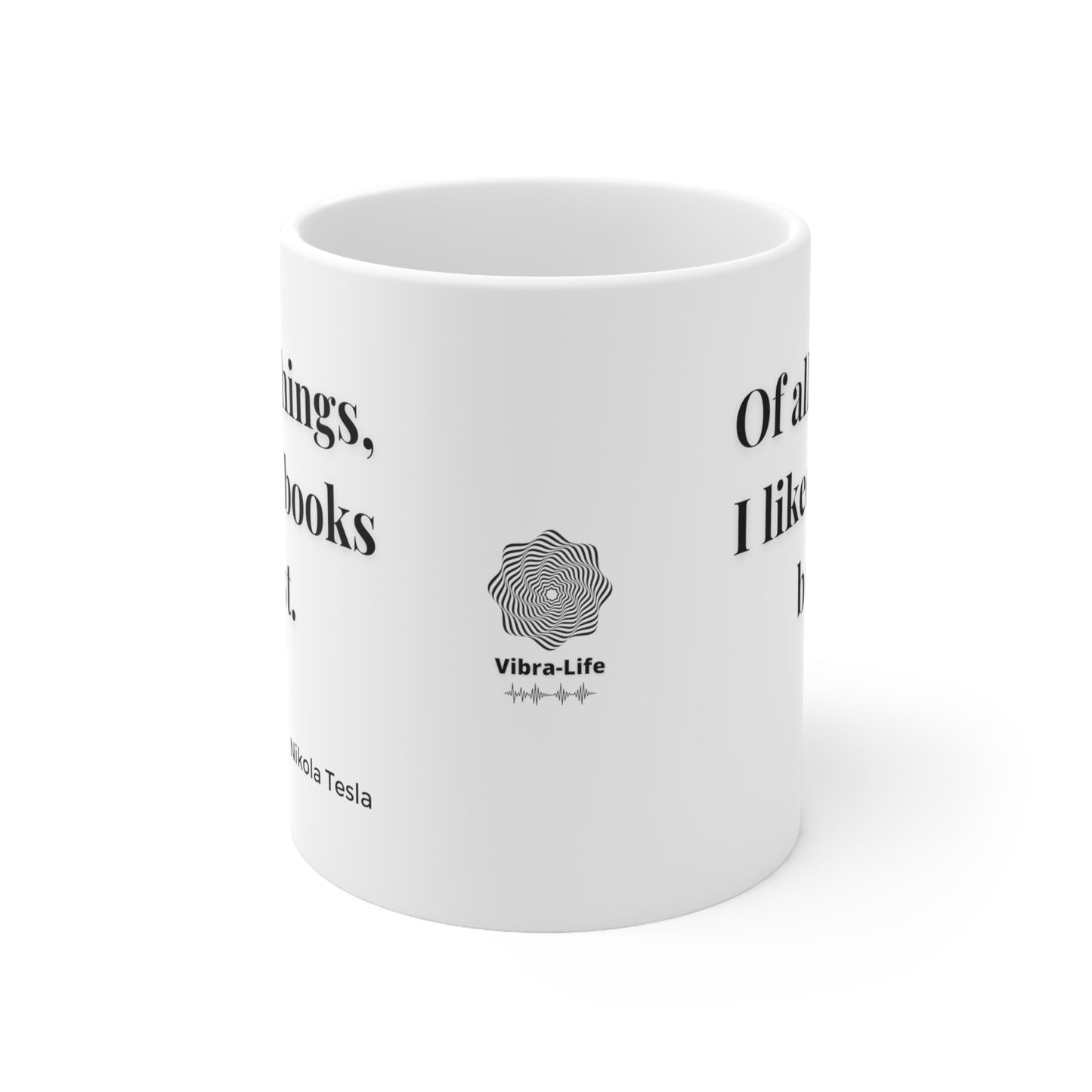 Nikola Tesla Books 11oz Mug