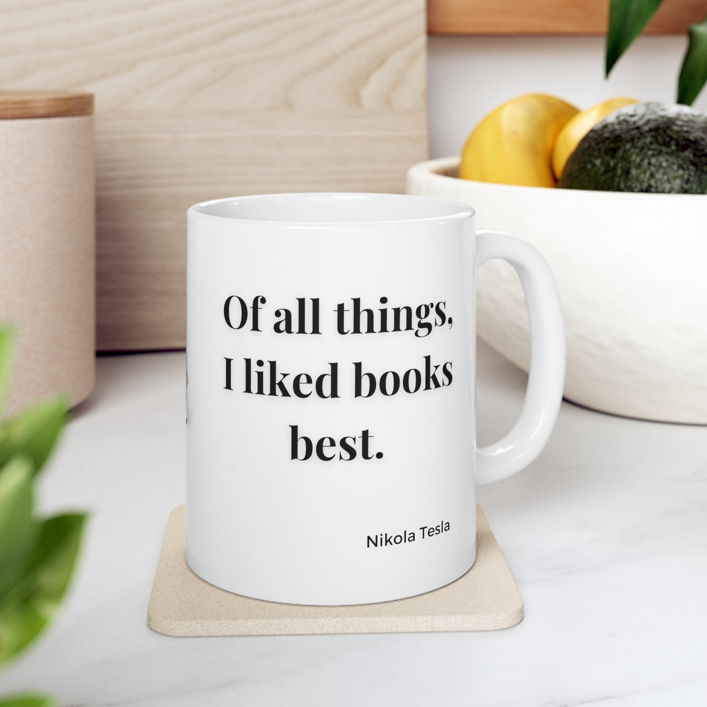 Nikola Tesla Books 11oz Mug