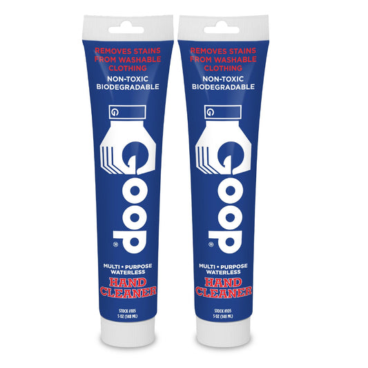 Original Goop Multi-Purpose Waterless Hand Cleaner and Stain Remover - 5 oz Tube (Pack of 2)