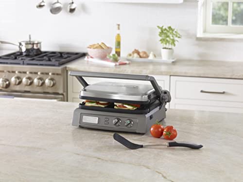 Cuisinart GR-150P1 Deluxe Electric Griddler, Stainless Steel