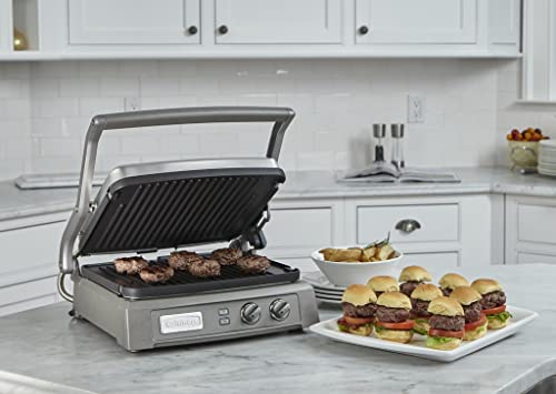 Cuisinart GR-150P1 Deluxe Electric Griddler, Stainless Steel